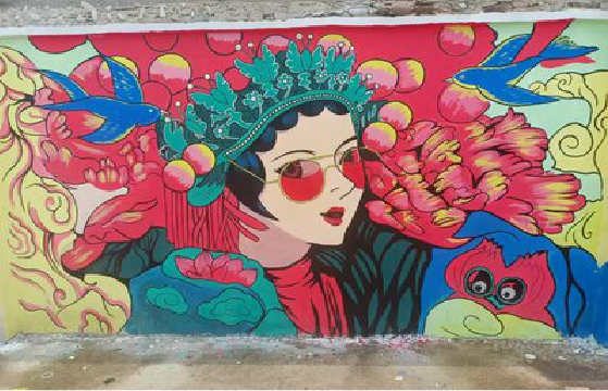 田林墙体彩绘-网红墙