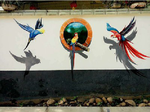 田林视觉错位-3D墙绘设计