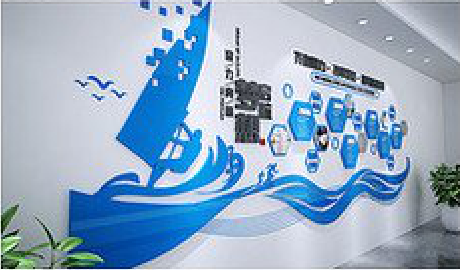 田林海浪主题文化墙如何设计？