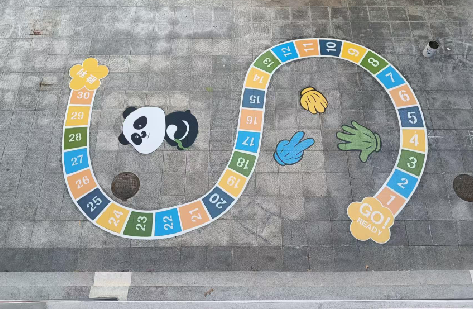 田林地面游戏彩绘