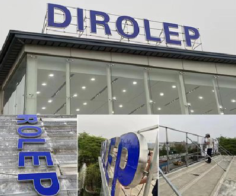 田林楼顶发光字安装的注意事项。